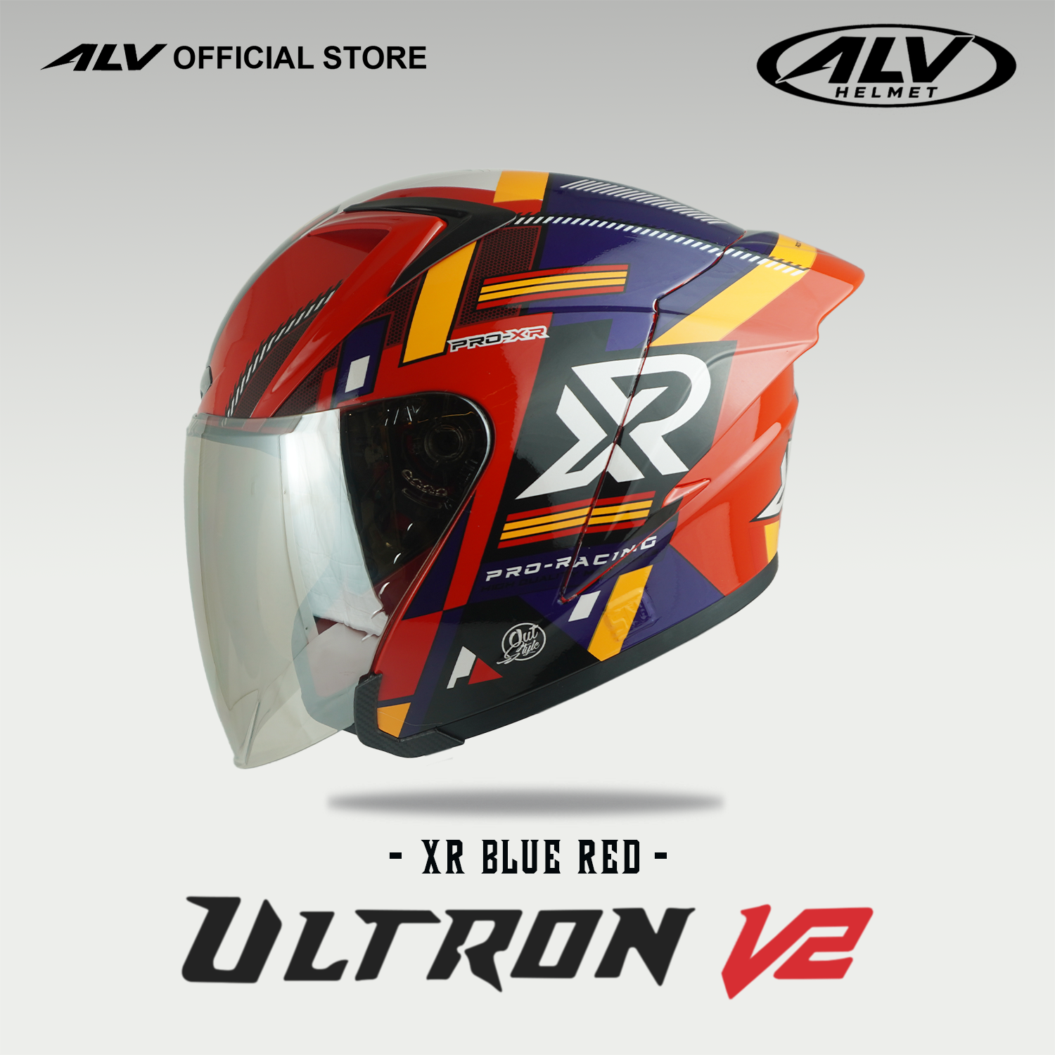 ALV Ultron V2 Blue Red Glossy