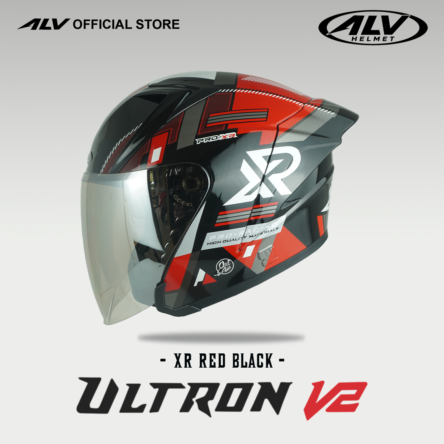 ALV Ultron V2 Red Black Glossy